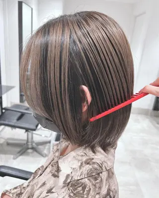 ショート カラー スキバサミを使わない カット🌼唯🌼のヘアスタイル