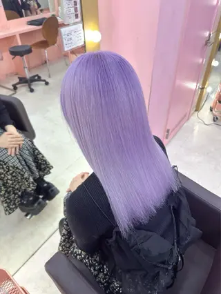 セミロング カラー ブリーチ指名 No.1🦋KOKIのヘアスタイル