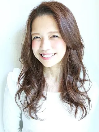 ミディアム パーマ ✨hair make flencia✂️✨のヘアスタイル