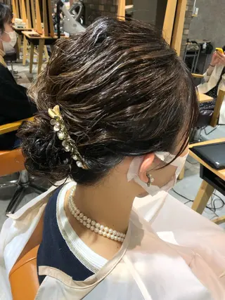 ミディアム 阿部 玲奈のヘアスタイル