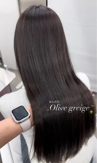 ロング カラー minori🤎 ナチュラル韓国ヘアのヘアスタイル