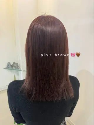 カラー 透明感カラー🧁🩰 🫧仲松良菜🎀のヘアスタイル