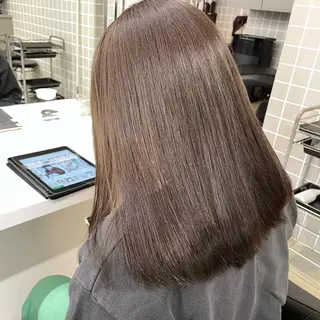 ミディアム カラー *モデル募集🤍横浜 透明感カラー🫧のヘアスタイル