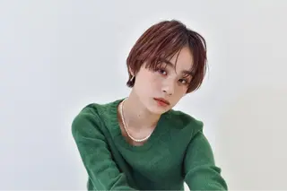 ショート 日比崚介🍀 おくれげ小顔カットのヘアスタイル