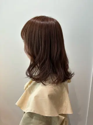 ミディアム カラー マンツーマン 縮毛矯正/マユコのヘアスタイル