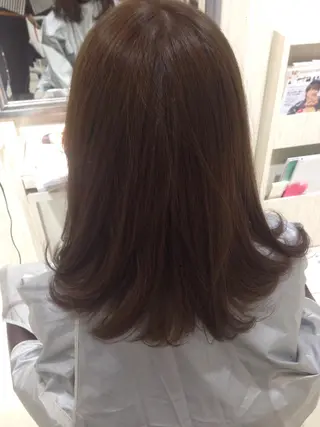 ミディアム セミロング カラー ✨艶髪✨透明感✨ 山内大樹のヘアスタイル