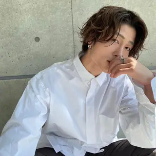 カラー *メンズ専門アカデミ ー🔥BLUCK🏁のヘアスタイル