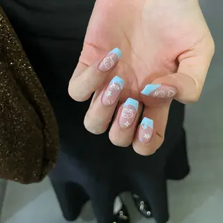 ネイル By moonネイル 🌷ワンホン/韓国風のネイルデザイン