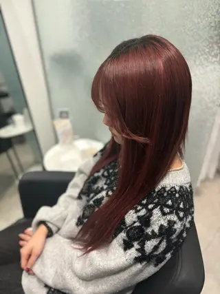 ロング ヘアアレンジ Yuzu️🫧/艶髪 カラー/韓国ヘアのヘアスタイル