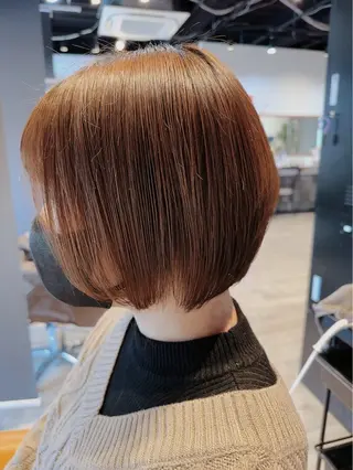 ミディアム 髪質改善&ストレート ✂︎鈴木青樹のヘアスタイル