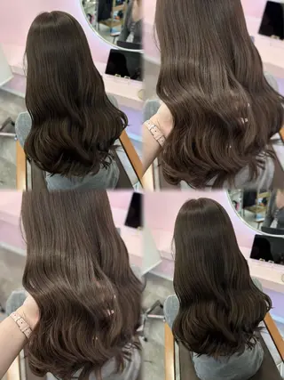 ロング カラー 𝑴𝒊𝒌𝒖💝 透明感モテカラーのヘアスタイル