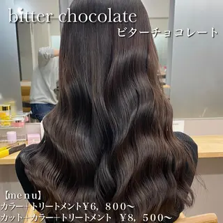 セミロング カラー プル艶職人/ にしものヘアスタイル