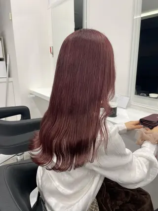 セミロング カラー 渋谷人気1位✨カラー 縮毛、髪質改善のヘアスタイル