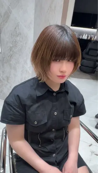 ショート HARUKI MINATO japan HIROSHIMA所属・轟 千夏のヘアスタイル