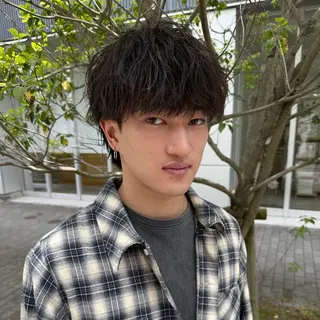 ショート パーマ メンズ 亀井隆汰/メンズ専門 パーマ特化美容師のヘアスタイル