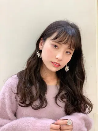 ロング デジタルパーマ🫧 韓国風ヘア🫧サクラのヘアスタイル