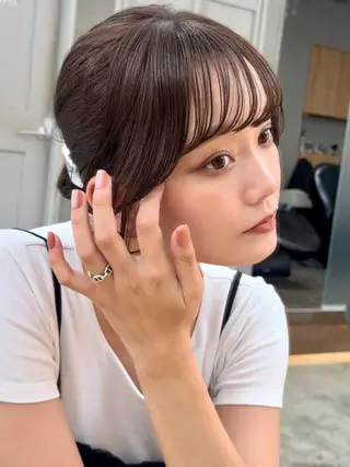 ミディアム カラー Lond oneのヘアスタイル