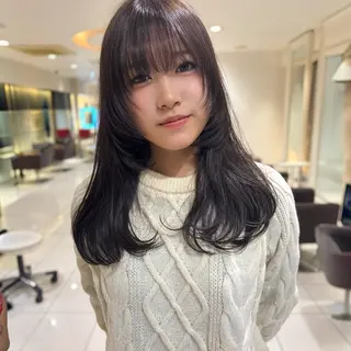 ミディアム ハッシュカット/四条 烏丸/寺本弘樹のヘアスタイル