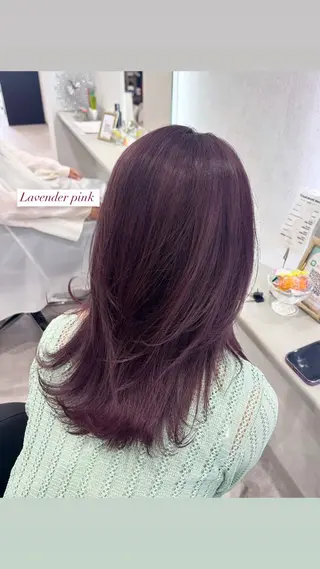 セミロング 🎀柔らか暖色カラ ー💕sayakaのヘアスタイル