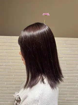 ミディアム カラー アサノ メグミのヘアスタイル