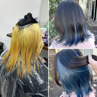 カラー ダブルスキルエクステ /羽エクステ白石宇由のヘアスタイル
