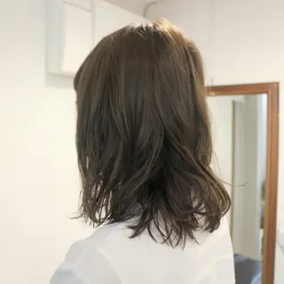 カラー クニモトハルナ ボブ/柔らかカラーのヘアスタイル