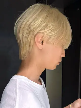 ショート カラー メンズ メンズブリーチカラー ❤︎hirokoのヘアスタイル