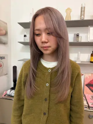 カラー キラ/ハイトーン/ 天神美容室のヘアスタイル