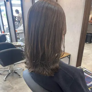 ミディアム カラー ヘアアレンジ 🌻あいり merci.🌻のヘアスタイル