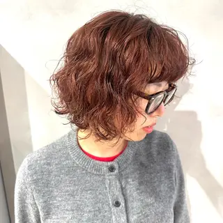 パーマ デザインカラー/パー マ🦖外岡咲希🦖のヘアスタイル