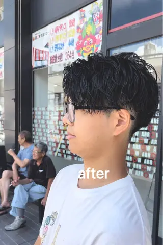 パーマ メンズ 心斎橋メンズサロン リベルテグリットのヘアスタイル