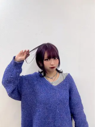 ミディアム カラー ブリーチカラー/渋谷 /髪質改善/shinのヘアスタイル