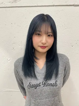セミロング カラー suzu 🤍 【 grace 】のヘアスタイル