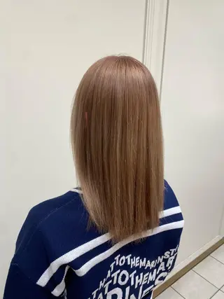 ミディアム 🦋ブリーチなしダブ ルカラー🌈MEGUのヘアスタイル