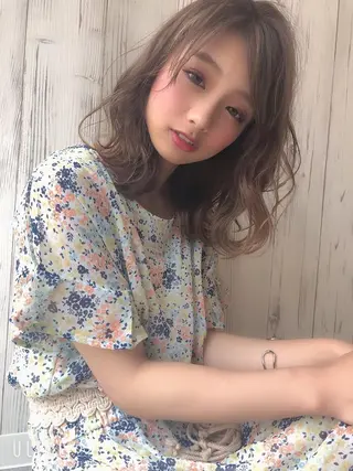 ミディアム カラー ルービック 奈良のヘアスタイル