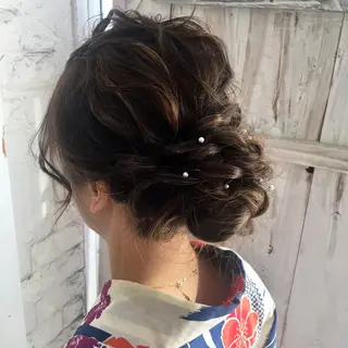 ヘアアレンジ uros.中目黒 moekaのヘアスタイル