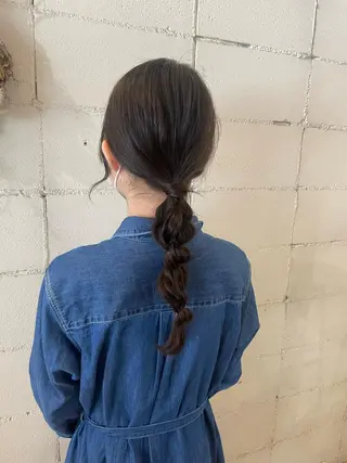 ロング ヘアアレンジ いまじゅく あおいのヘアスタイル