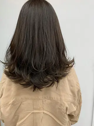 ミディアム カラー 縮毛矯正×髪質改善 店長　DAITOのヘアスタイル