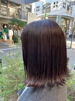 ミディアム カラー すぐ巻ける縮毛矯正 🍀勝倉　麗のヘアスタイル