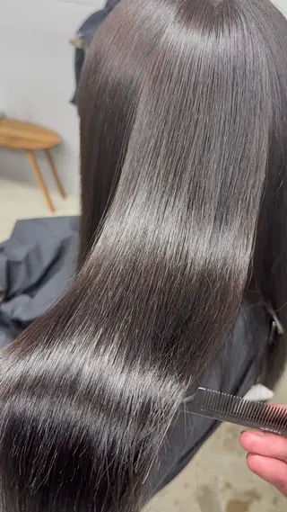 セミロング 髪質改善縮毛矯正 ／💎shu💎のヘアスタイル