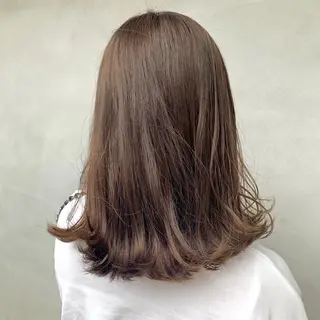ミディアム カラー ︎︎🧸 ユリ ︎︎🧸のヘアスタイル