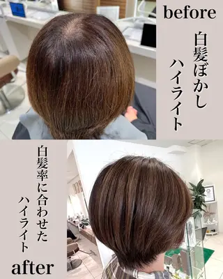ショート ＡＳＨ大宮/ブリーチ 髪質改善/カラーのヘアスタイル