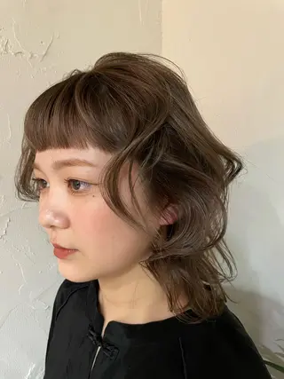 ミディアム ら んのヘアスタイル