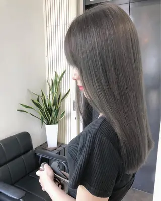 セミロング カラー GiseL天神カラー 髪質改善/ブリーチのヘアスタイル