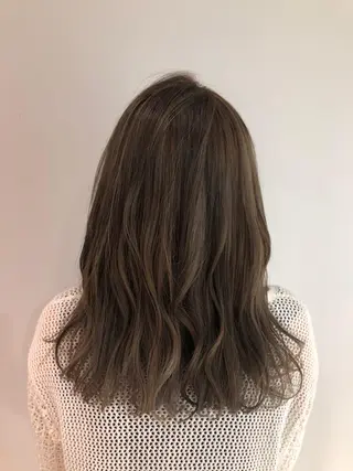 セミロング カラー scene. haraのヘアスタイル
