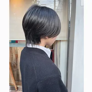 ショート メンズ レイヤーカット🌈 透明感カラー🌷ユリのヘアスタイル