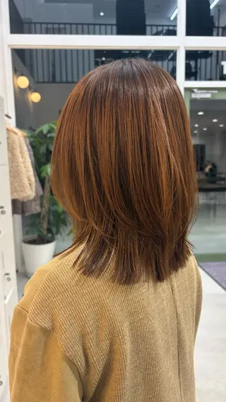 ミディアム 彦坂 柚羽のヘアスタイル