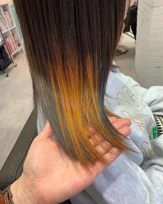 ロング カラー パーマ ヘアアレンジ マツエク・マツパ レイヤー＆カラー 人気美容師倉崎涼のヘアスタイル