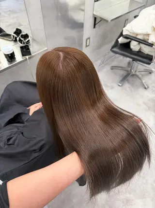 ロング ハイトーン/渋谷 韓国風/Narukaのヘアスタイル