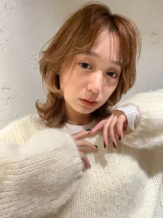 ミディアム カラー 透明感カラー│ レイヤーヘア中居美樹のヘアスタイル